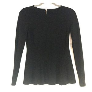 Black peplum top